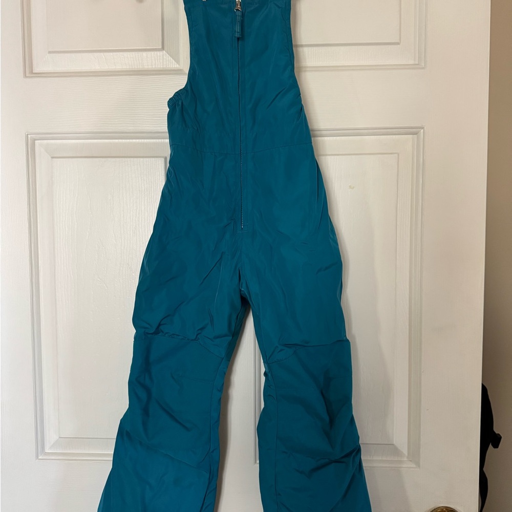 Lands' End Blue Kids Snow Bibs
